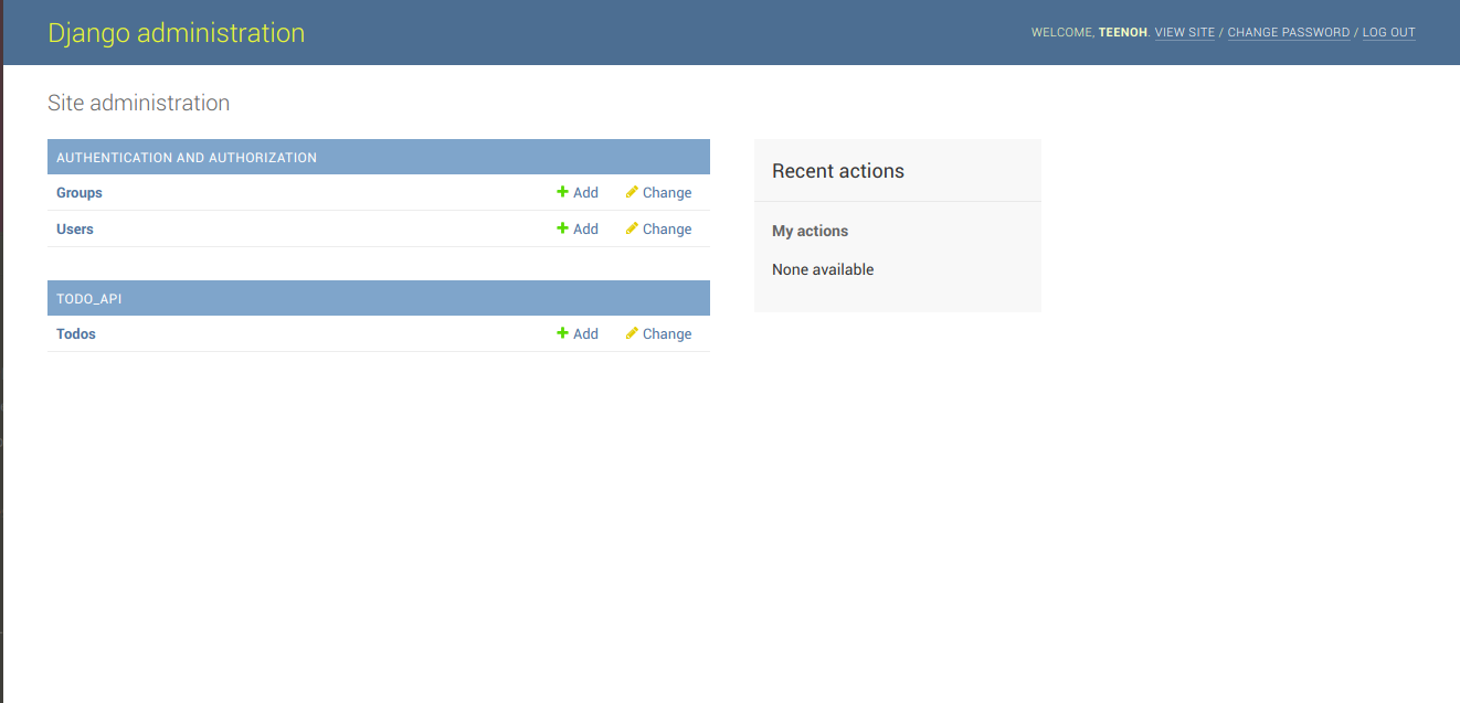 Django application.