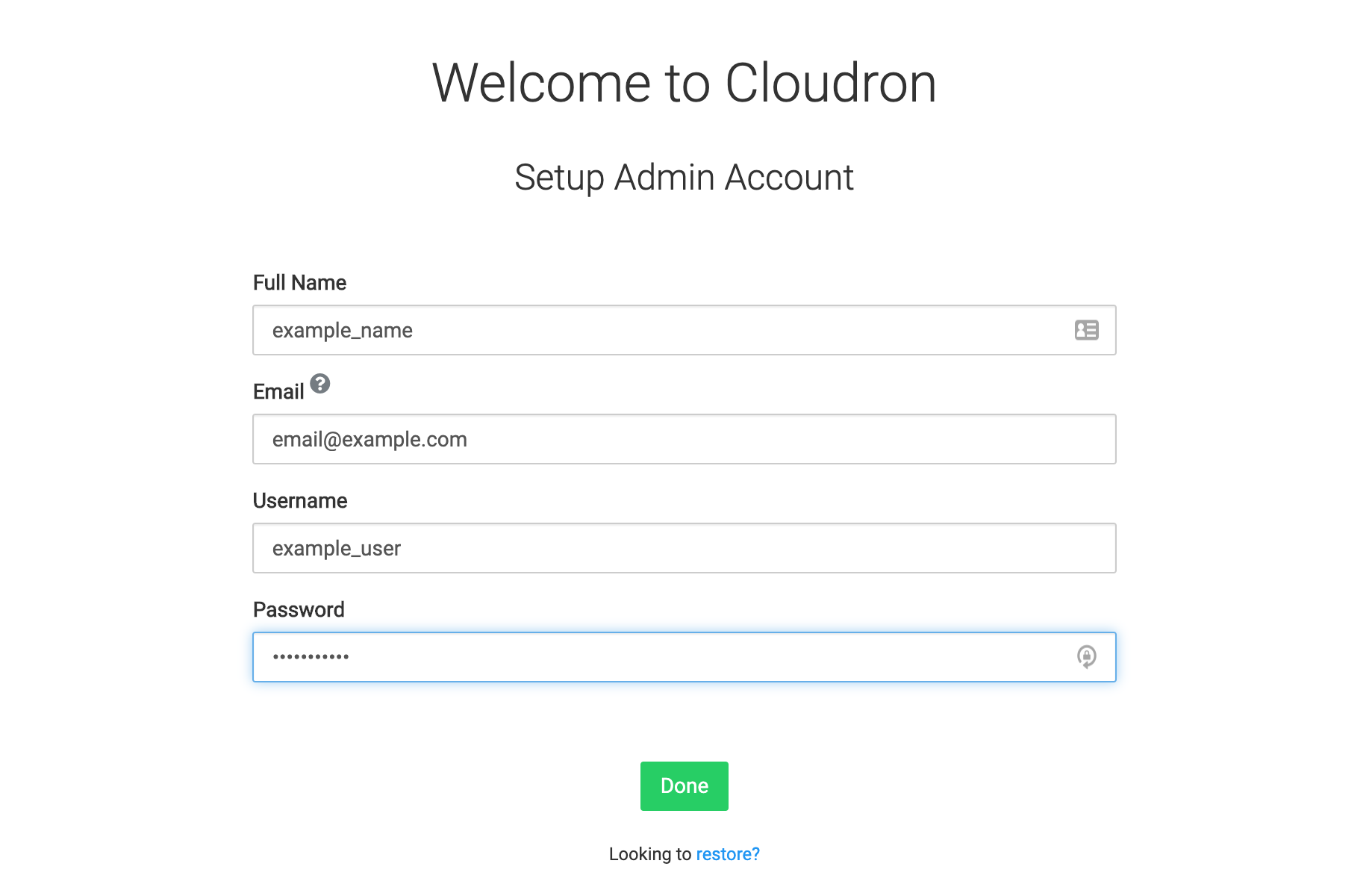 Setup Administrator