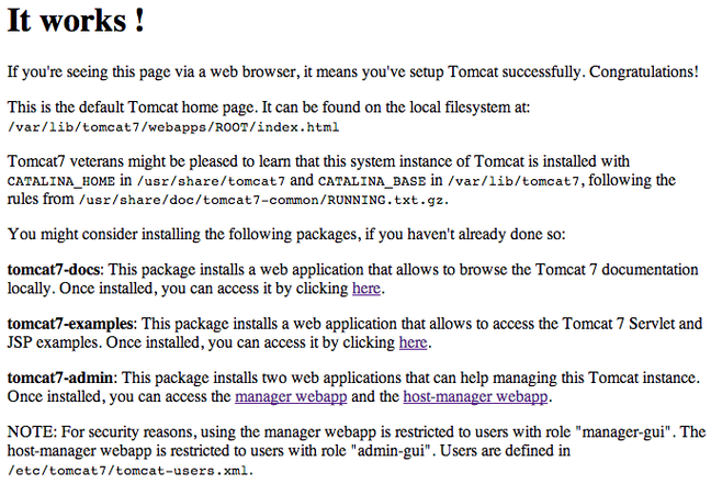 DigitalOcean Tomcat default page