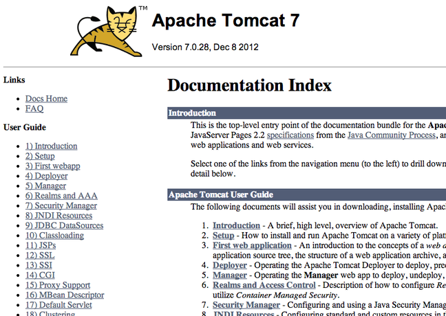 DigitalOcean Tomcat docs