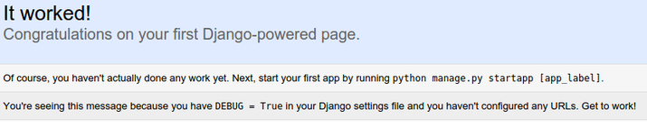 Django index page