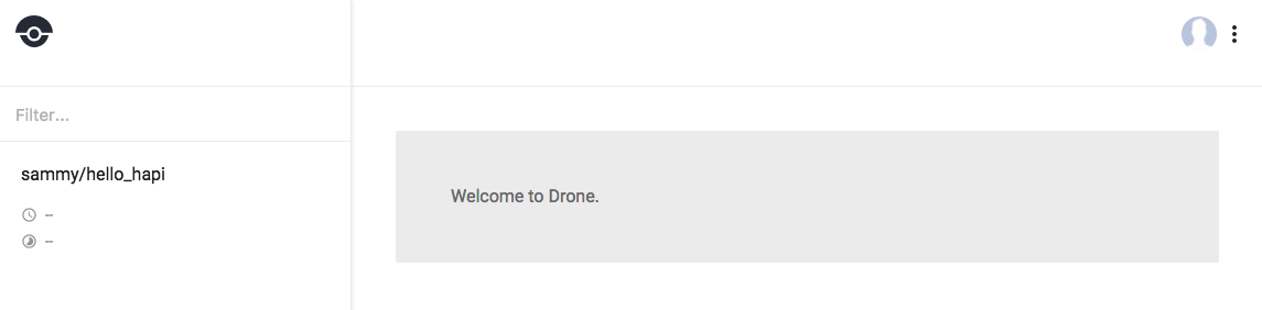 dashboard with hello_hapi and no build info