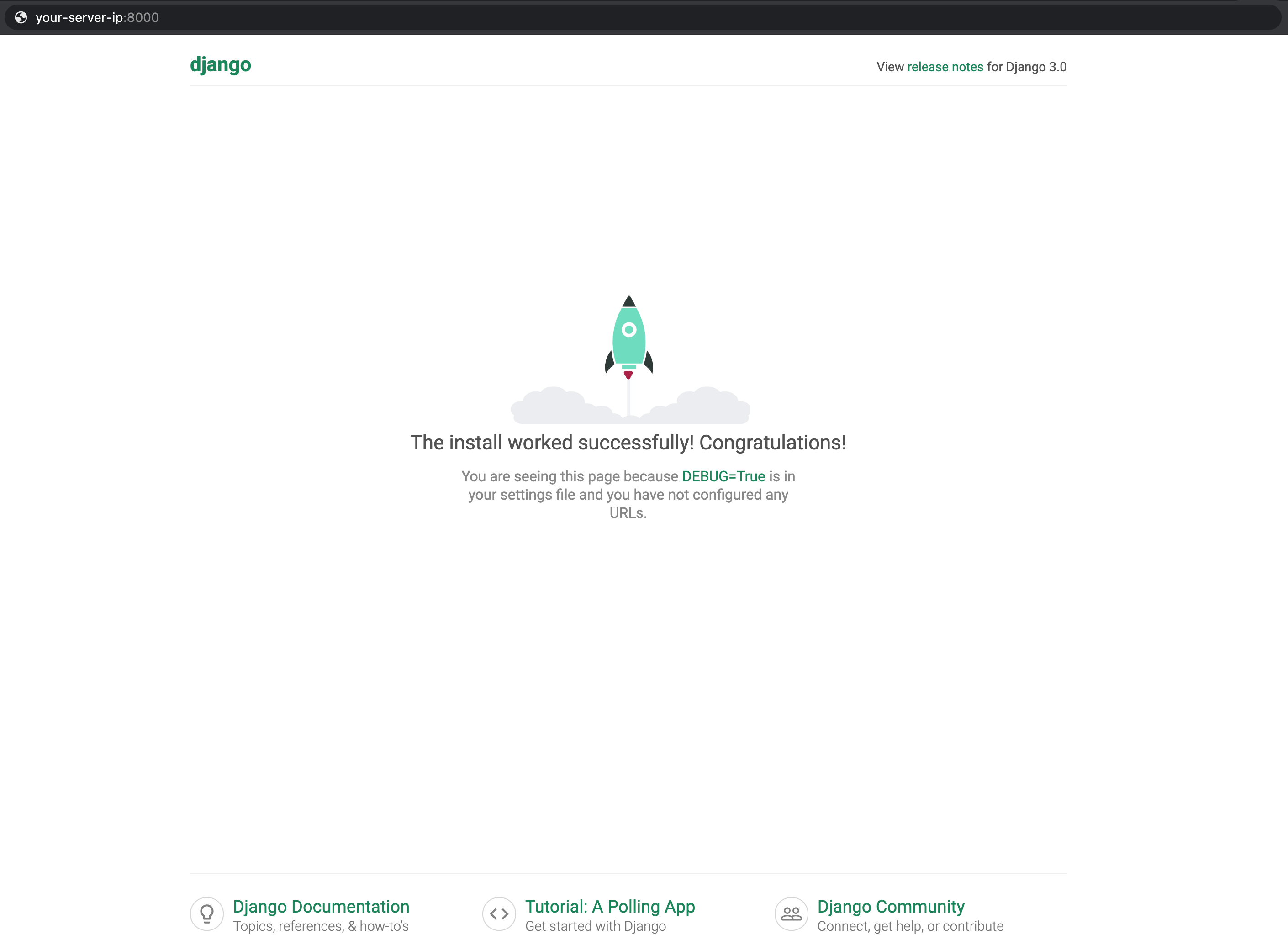 Django Default Page