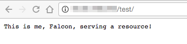The Falcon is now proxied through Nginx