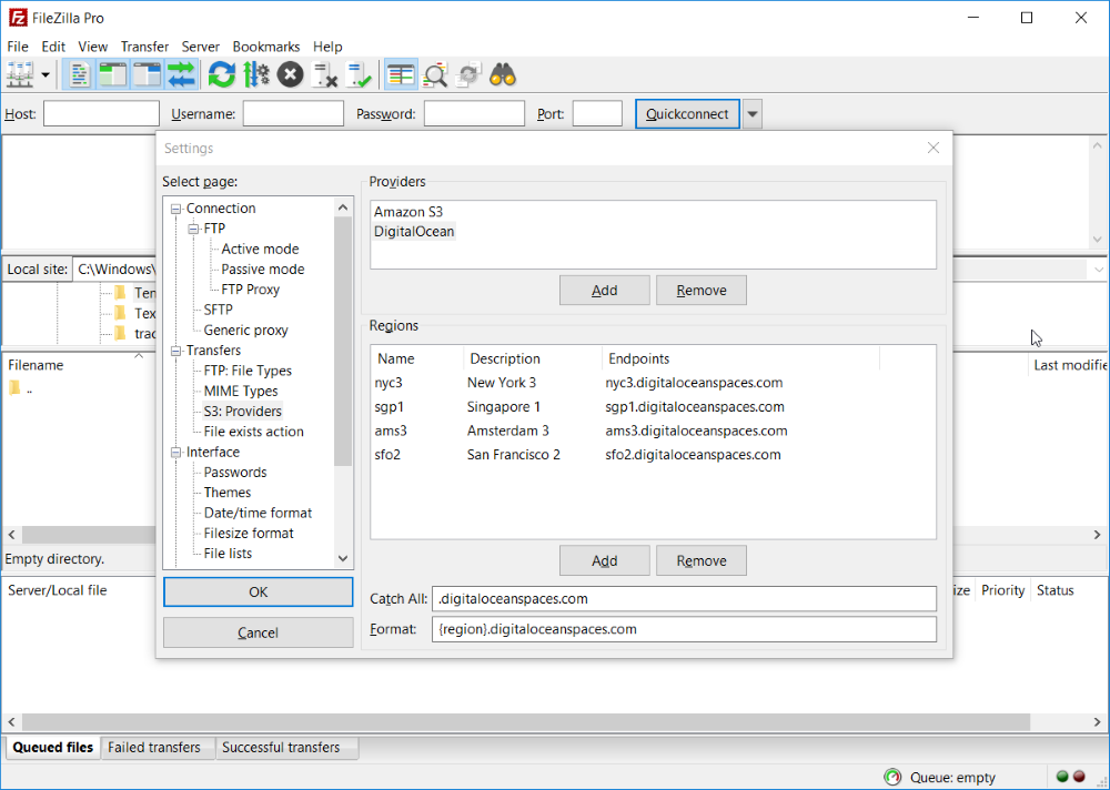Complete Settings Page