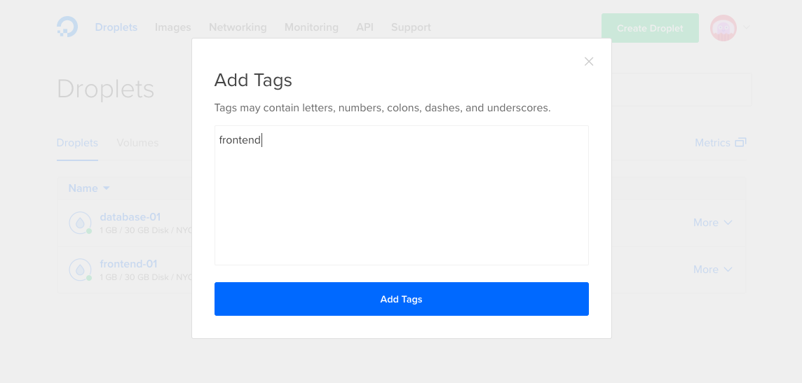 Tag Editing Interface