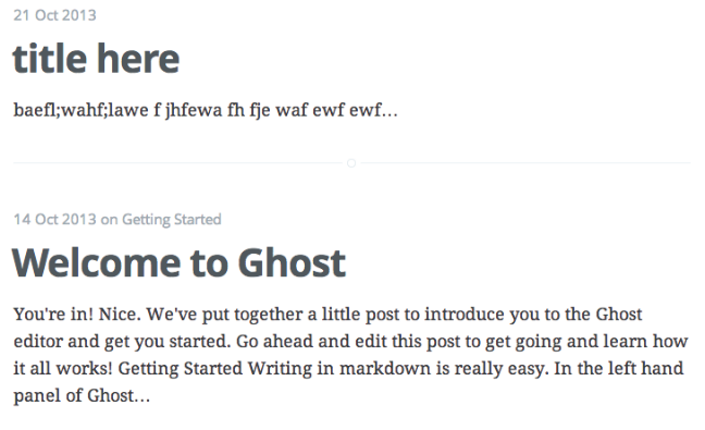 Ghost second site