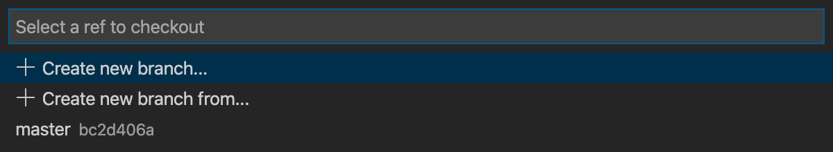 Prompt to create a new branch