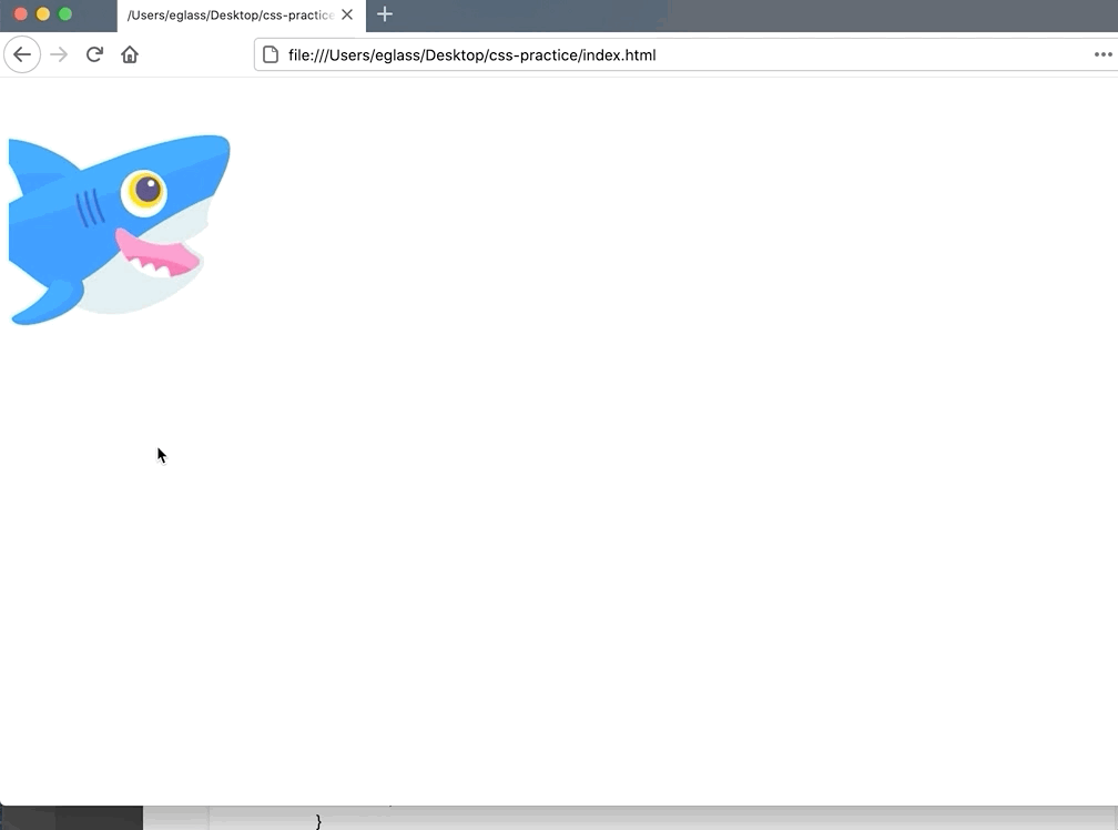 Gif of cursor hovering over image to make red border appear