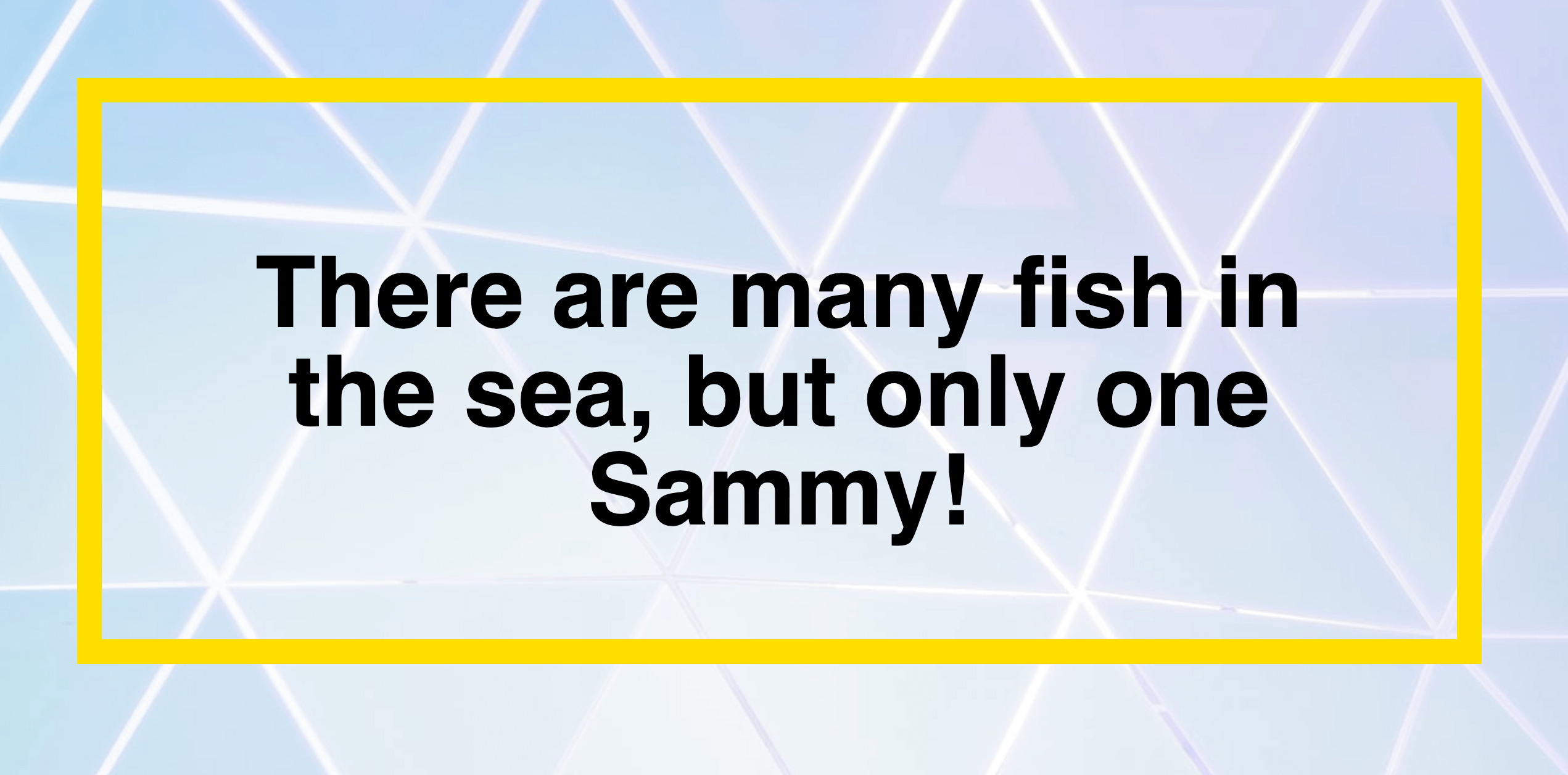 Featured quote section on demonstration website