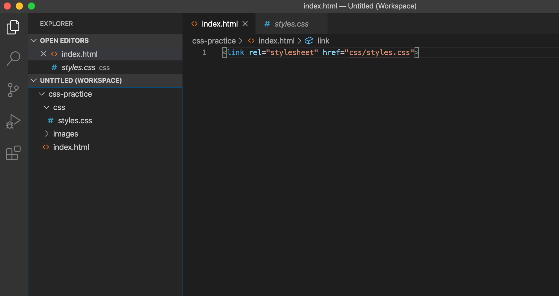 Visual Studio Code Editor with file tree displayed