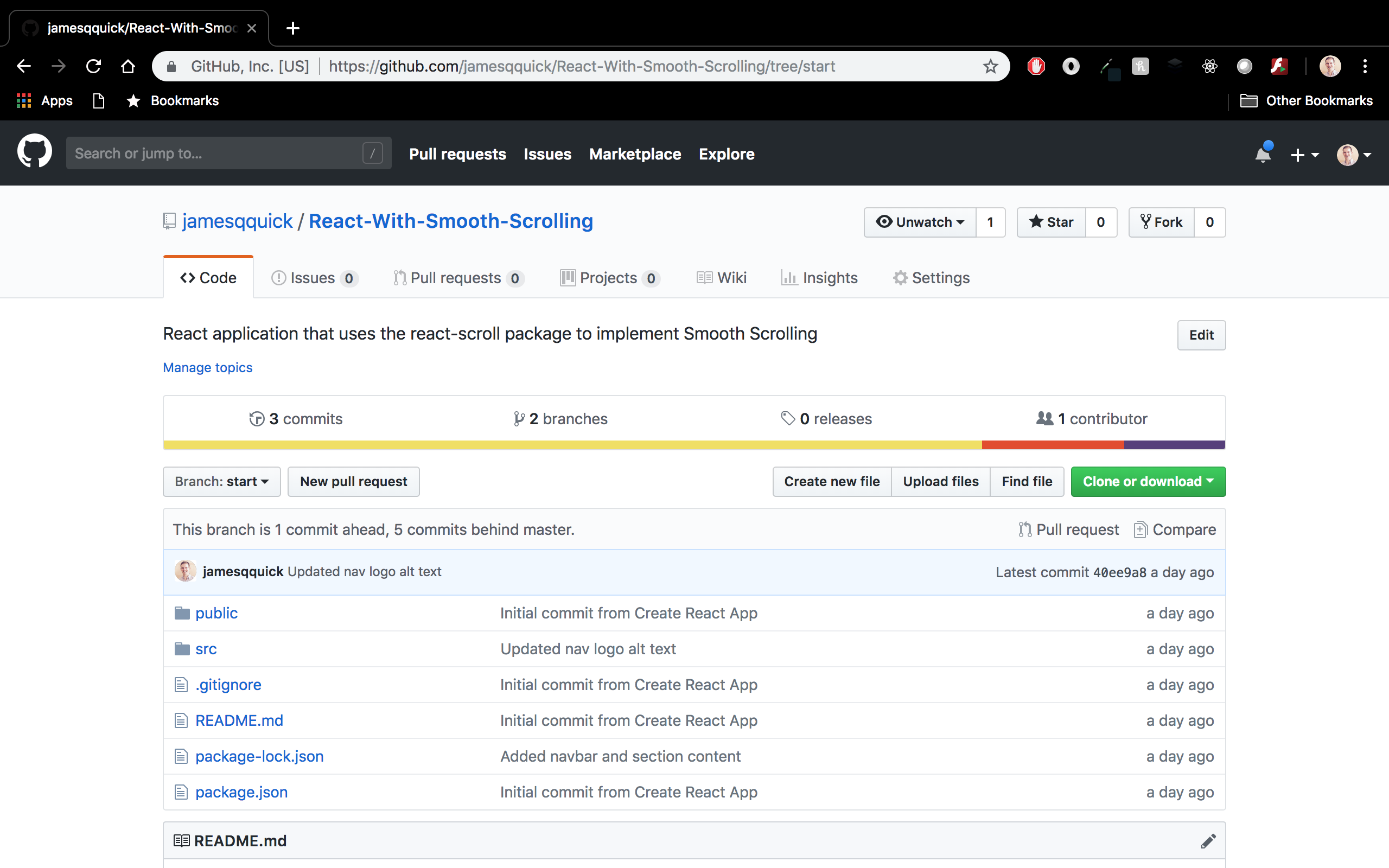 GitHub Repo Screenshot