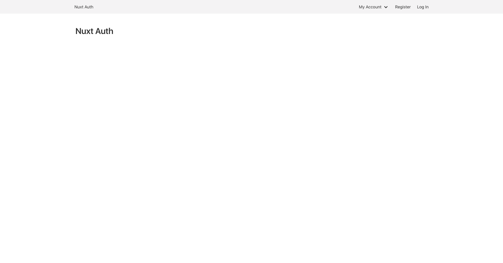 App page with title and header bar