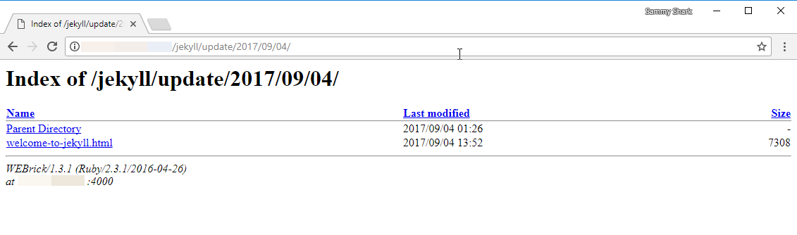 Directories listed