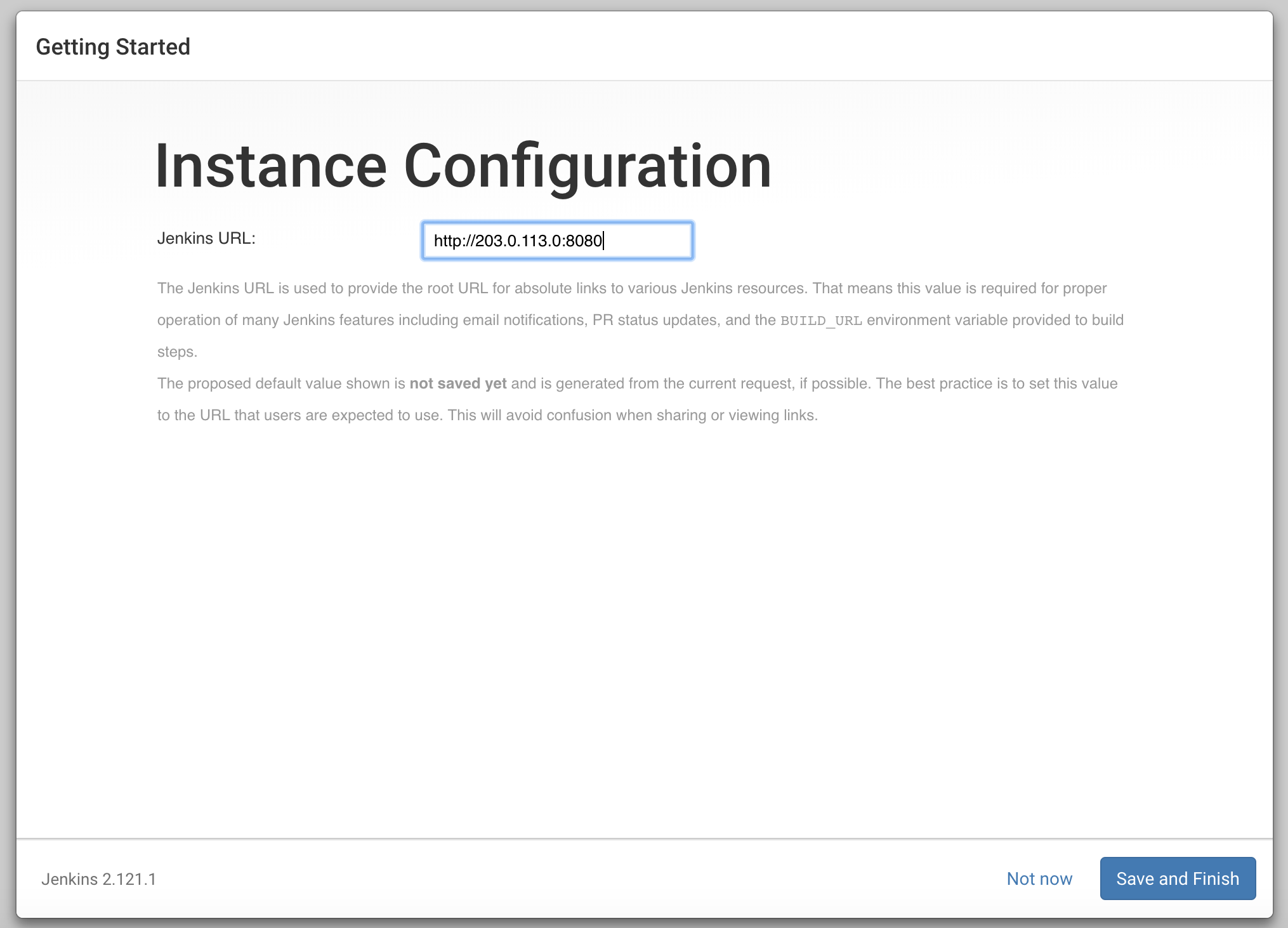 Jenkins Instance Configuration