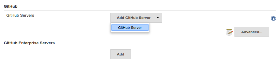 Jenkins add GitHub server