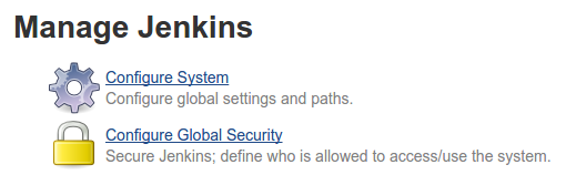 Jenkins configure system link