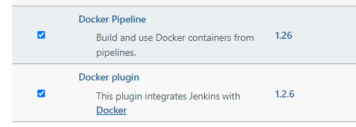 Jenkins Docker plugins