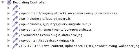 Recorded HTTP Requests