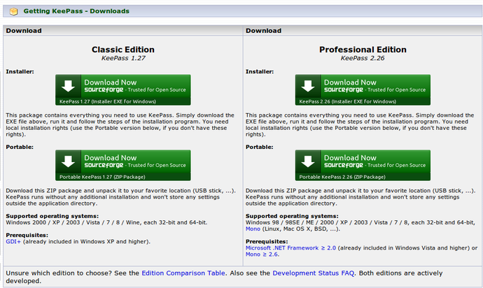 KeePass2 Windows download