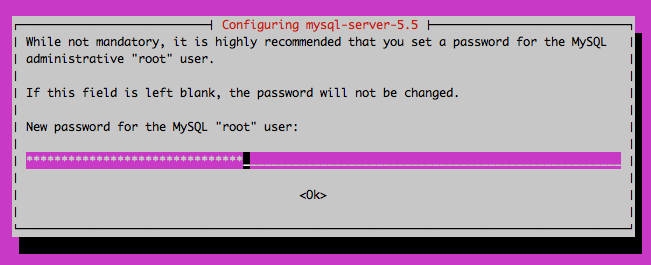 Set MySQL root password