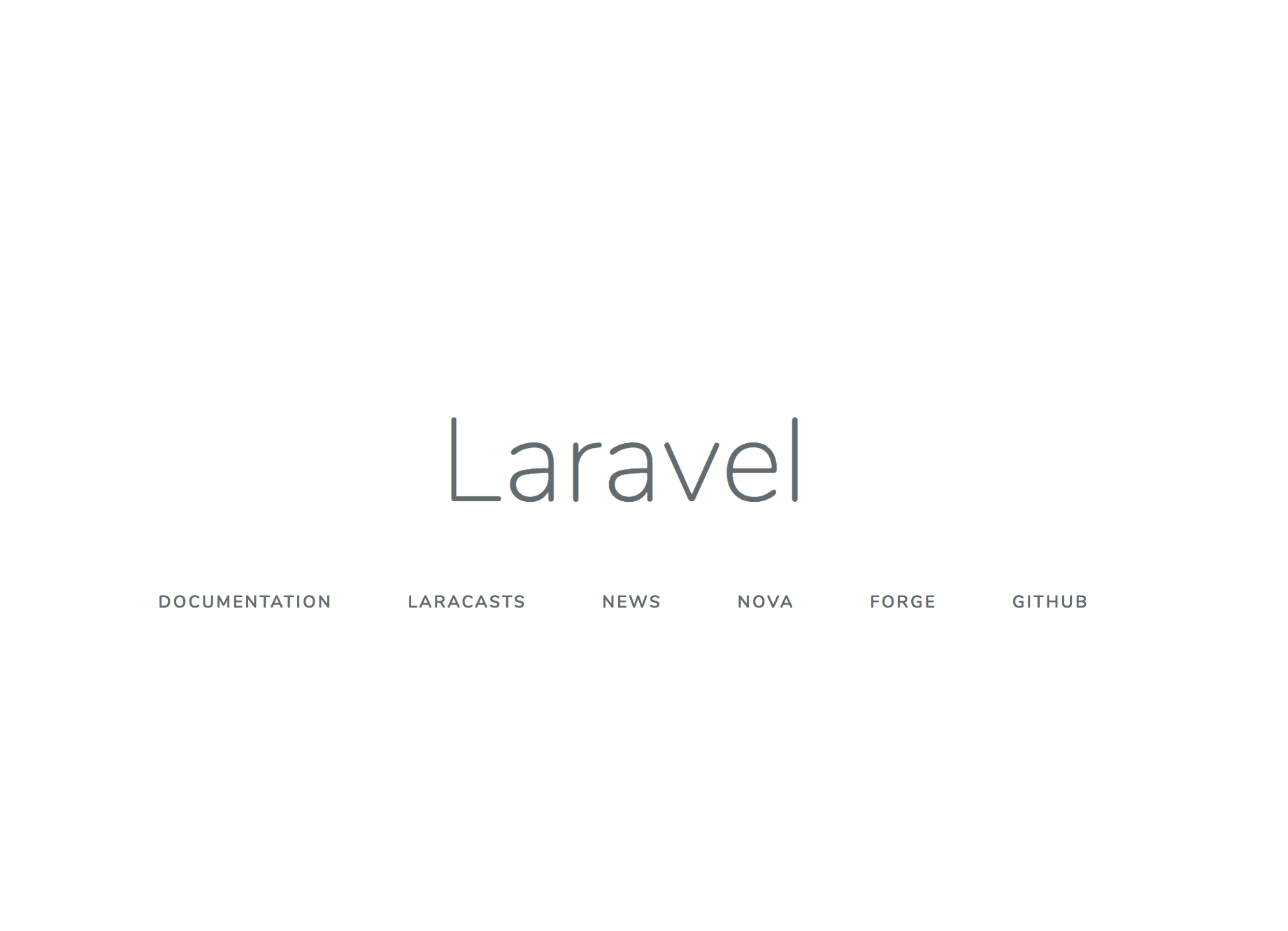 Laravel Home Page