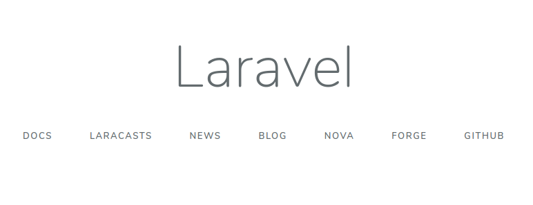 Laravel splash page