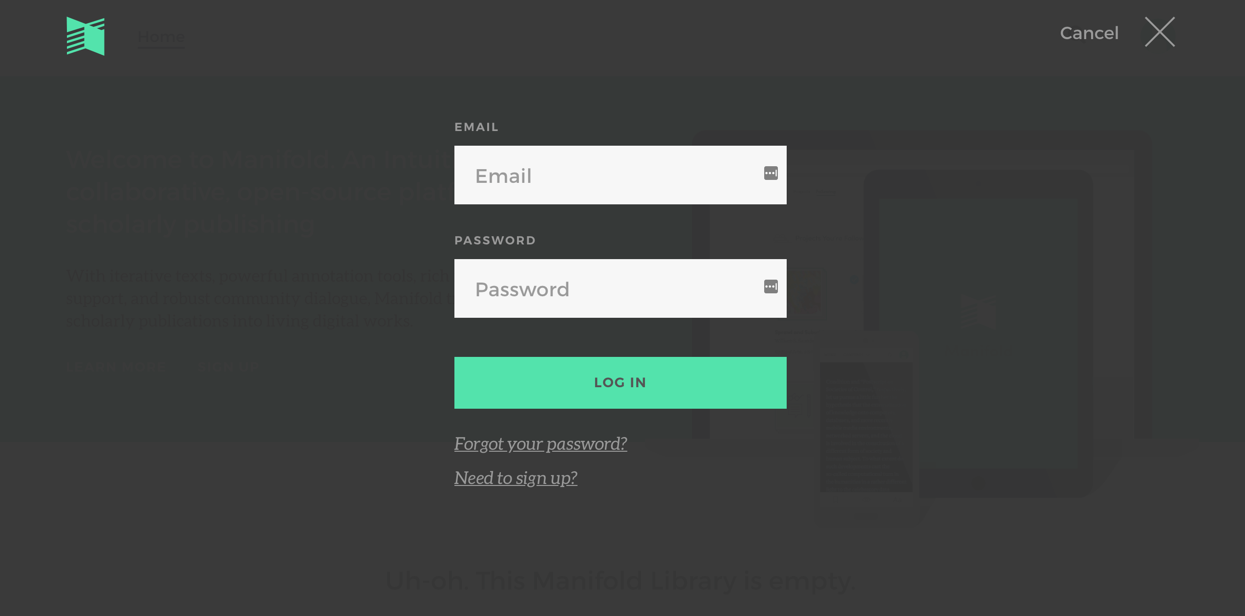 Manifold Login