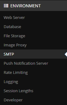 Mattermost - SMTP Section
