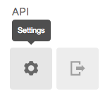 DigitalOcean gear icon