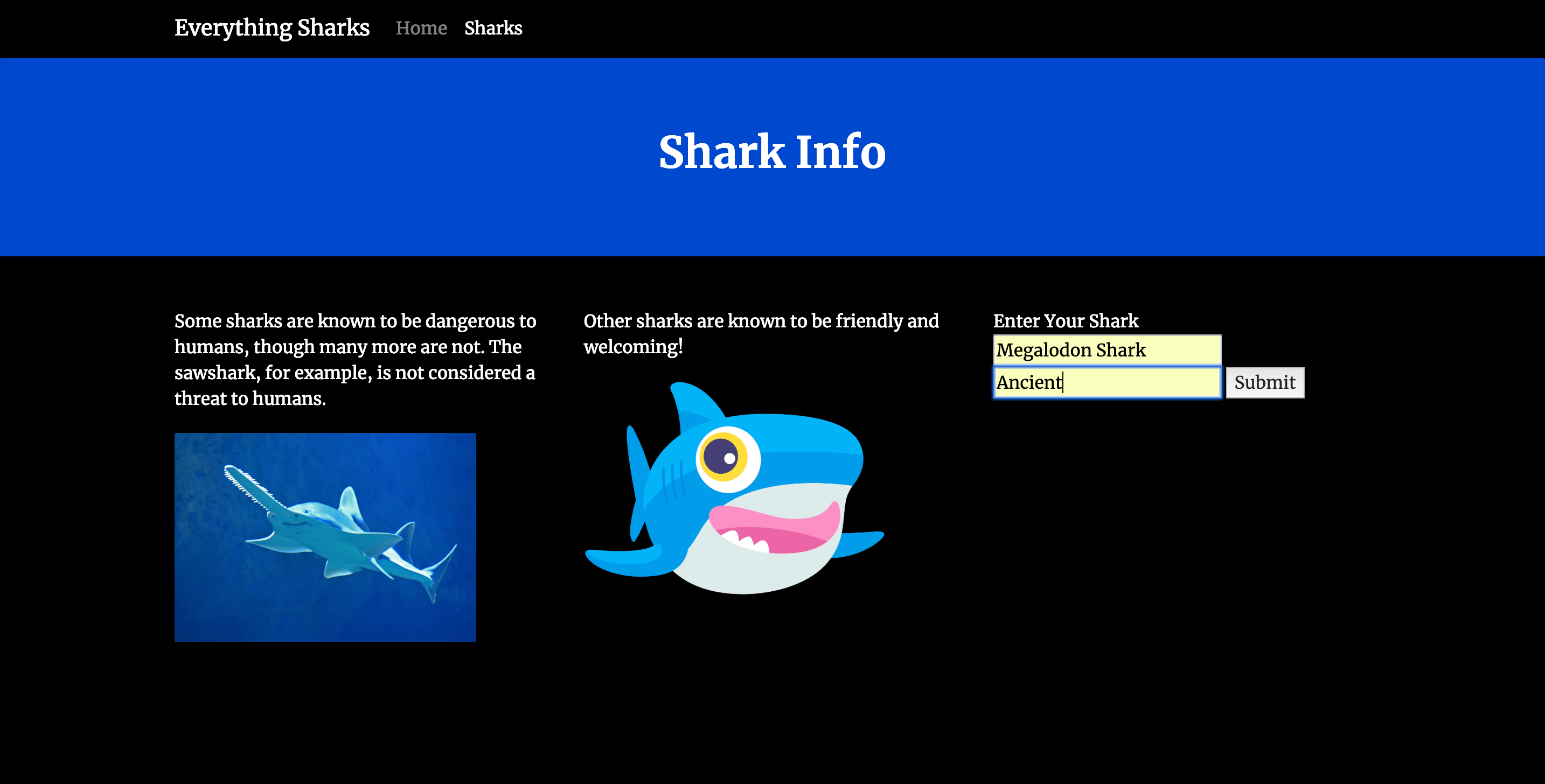 Filled Shark Form