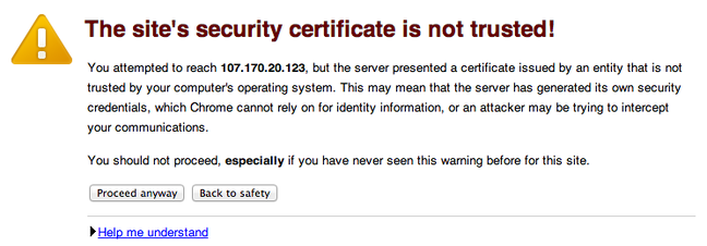 OpenVAS security warning