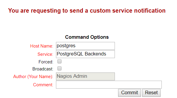 Nagios - Custom Service Notification