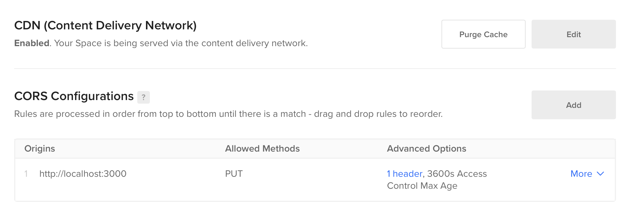 A successful CORS configuration for direct uploads