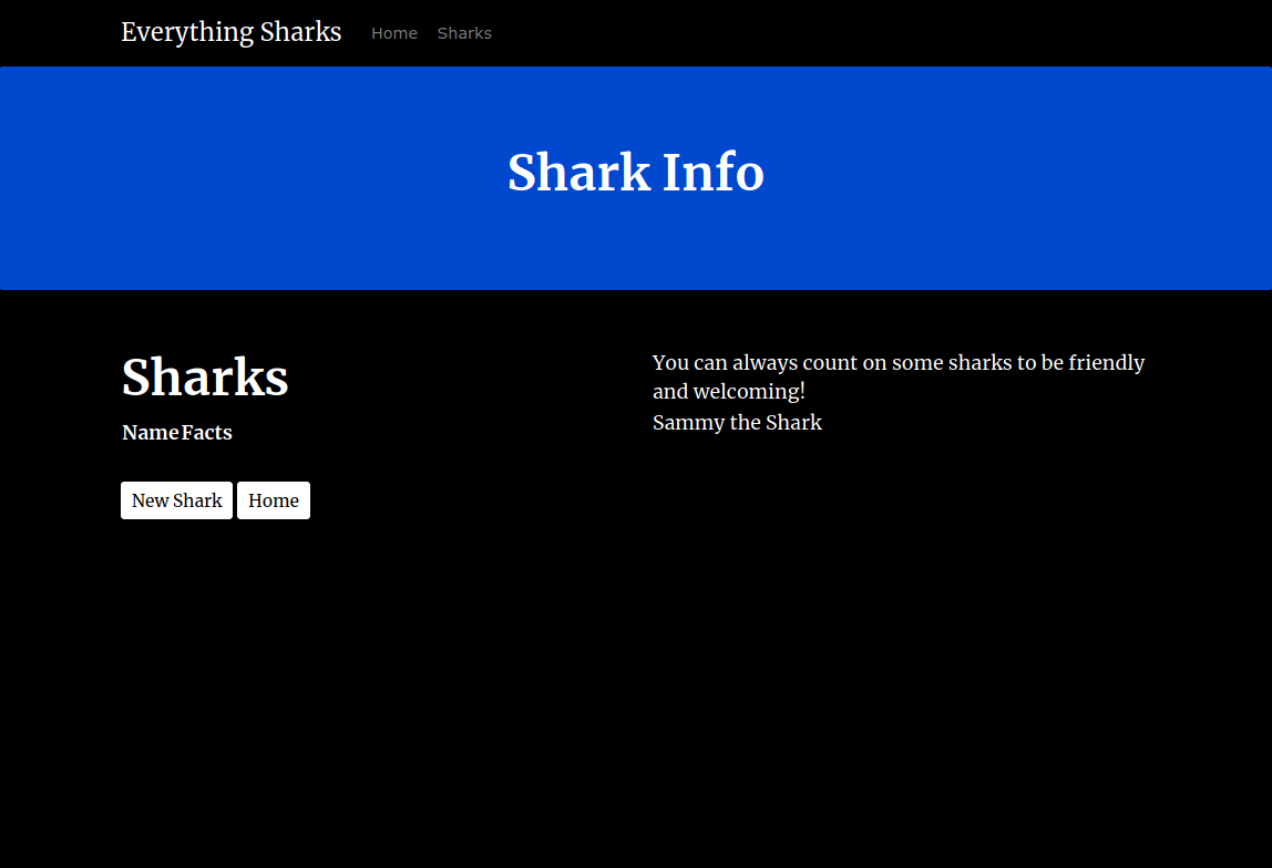 Shark Info Form