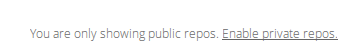 Enabling access to private repositories