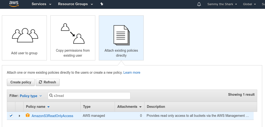 AWS S3 read access