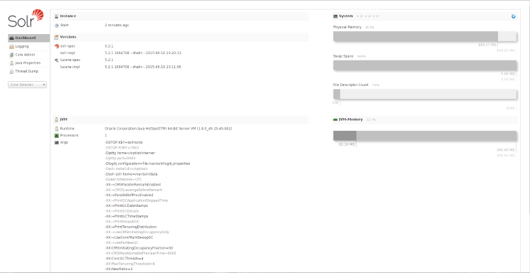 Solr Web Interface