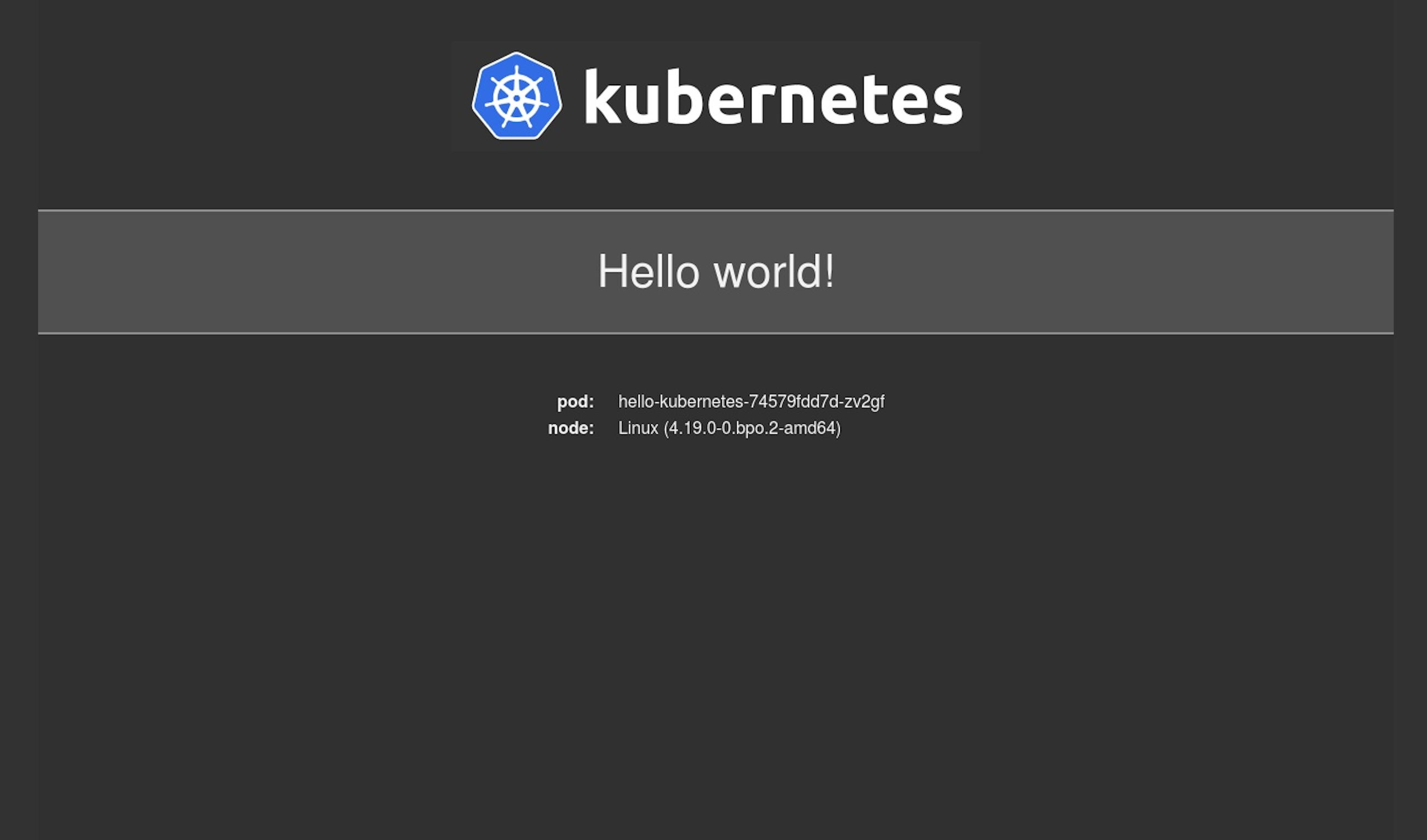 Hello World App