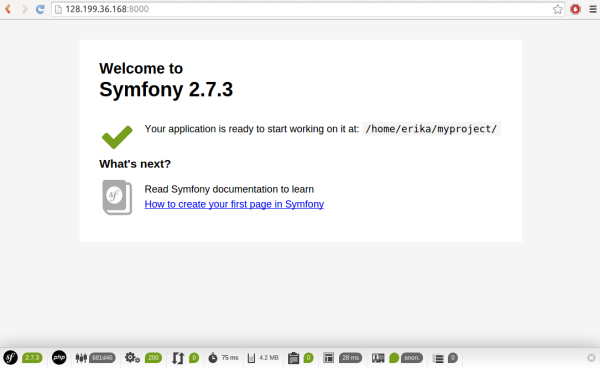 Symfony App Preview