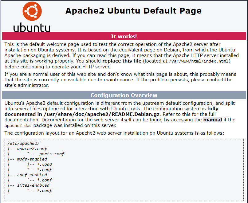 Apache Web Server - Default Page