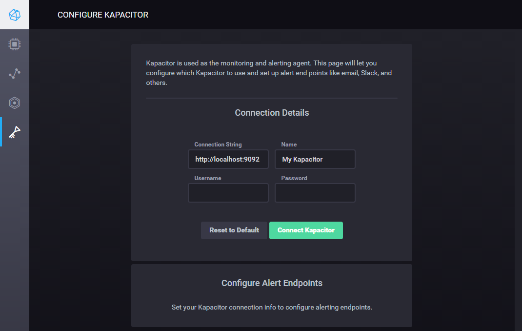 Configuring Kapacitor