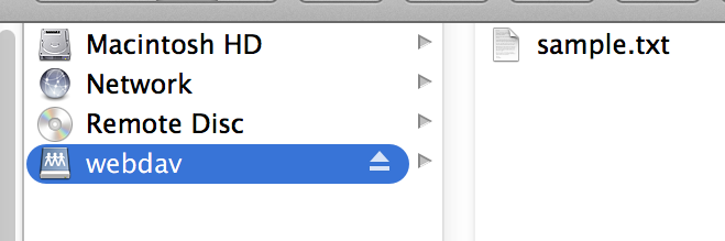 WebDAV Mac Step 3