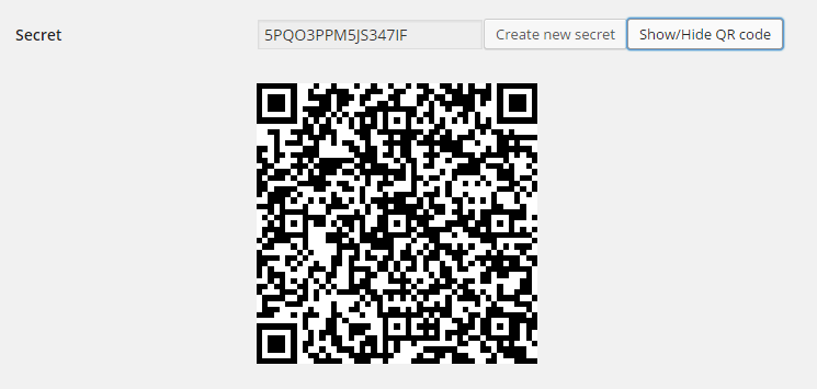 scan the qr code in freeotp app