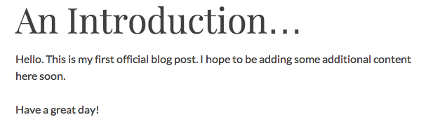 WordPress edited post