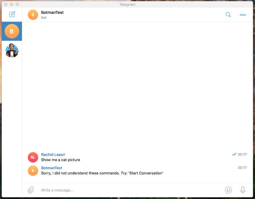 Respond to unrecognised commands