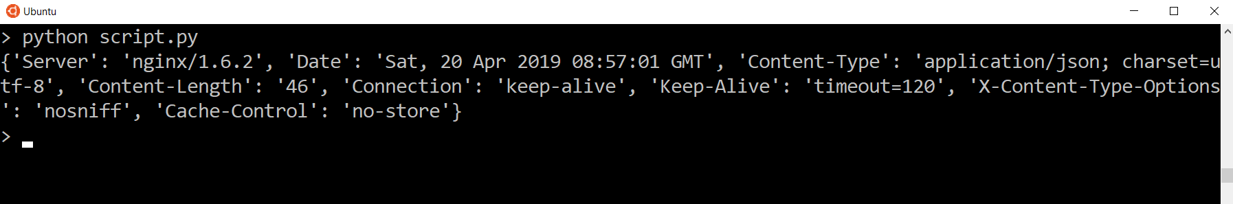 用output