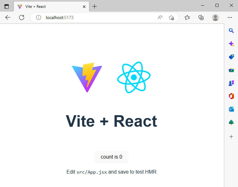Default React Project with Vite