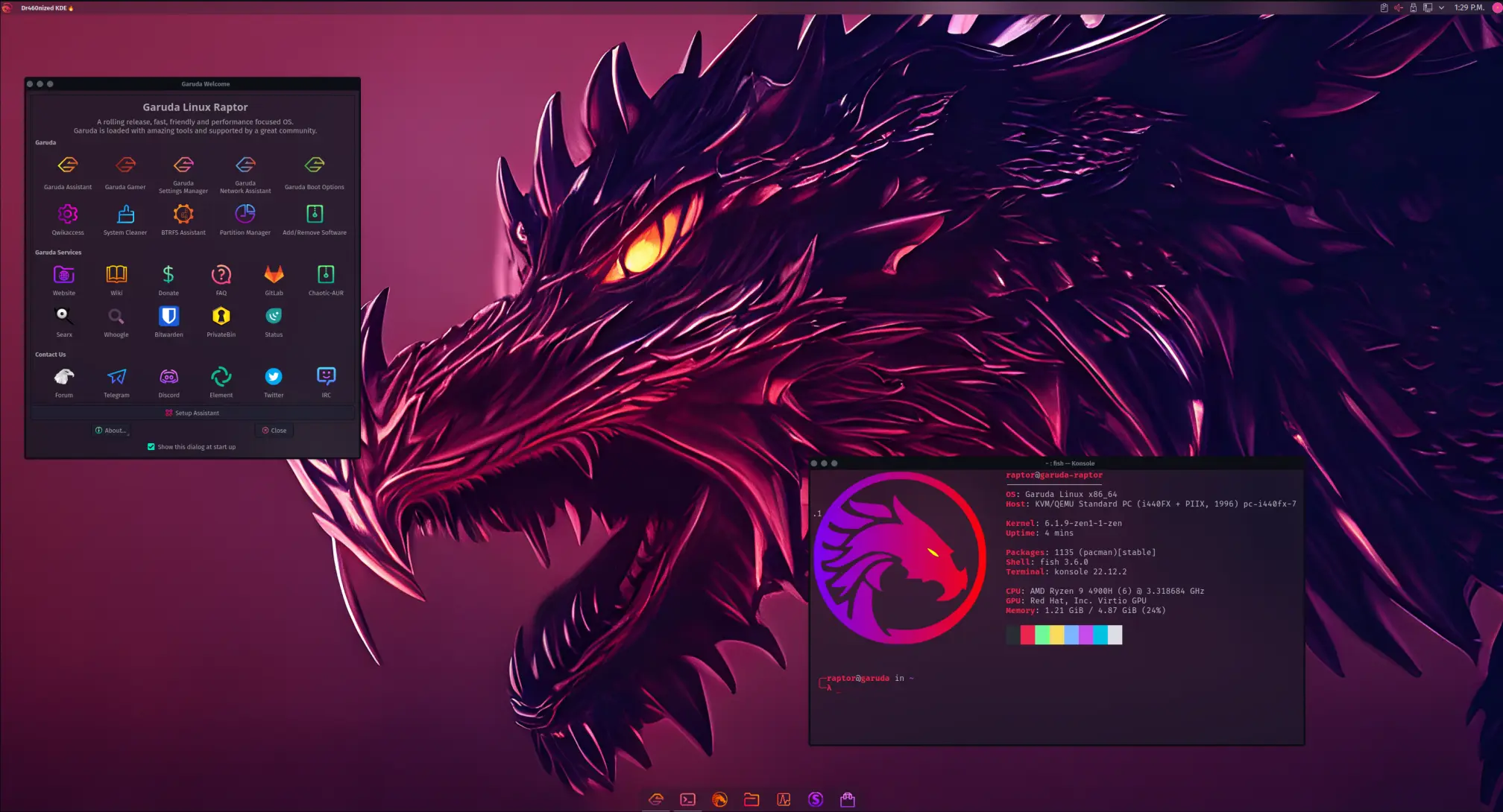 Garuda Linux Dr460nized