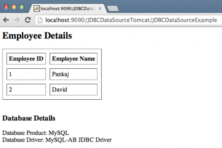 Tomcat DataSource JNDI Example MySQL, JNDI DataSource MySQL
